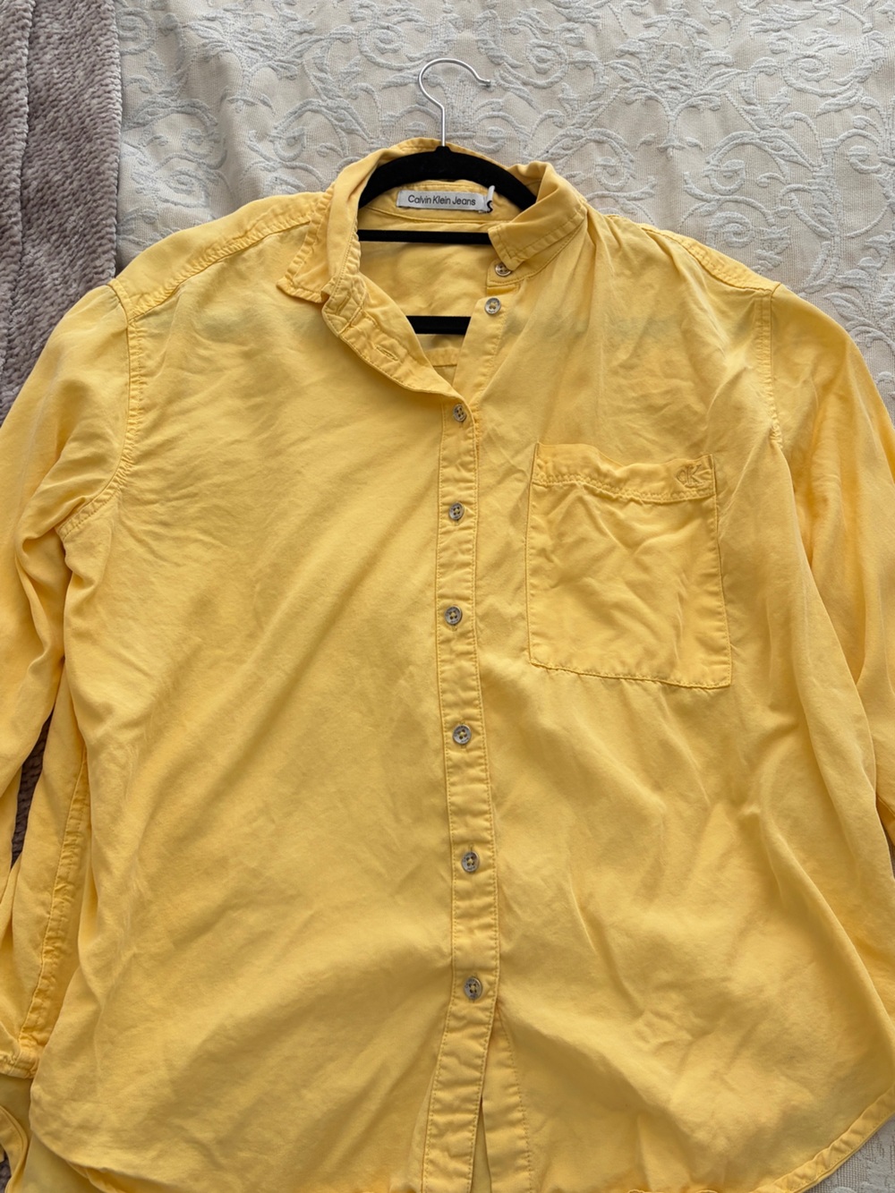 Women’s Yellow Button Down